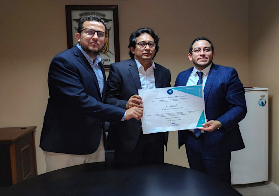 El Oro: Defensoría Pública acredita Consultorio Jurídico Gratuito para atender a la población orense
