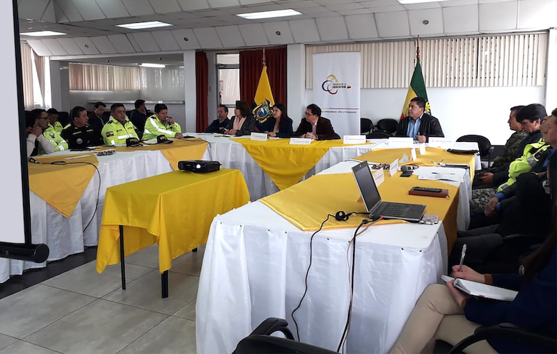 Carchi: Mesa de Justicia provincial analizó cumplimiento de compromisos para reducir delitos