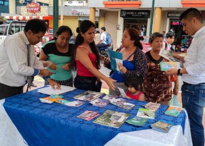 Usuarias del cantón El Guabo, provincia de El Oro, reciben información de los servicios gratuitos de la Defensoría Pública.