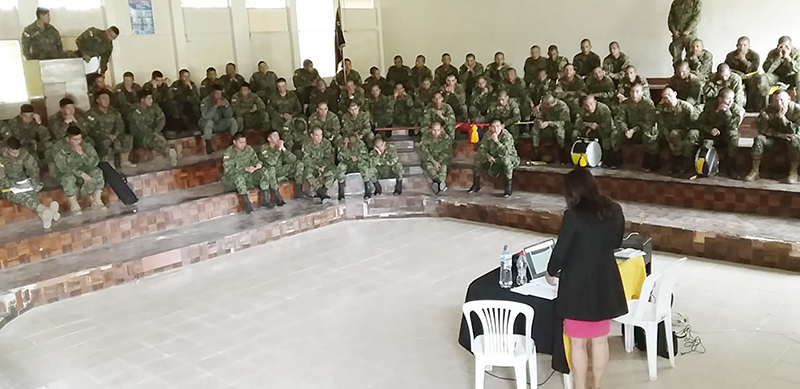 Loja: Miembros del ejército recibieron charla preventiva sobre Violencia de Género