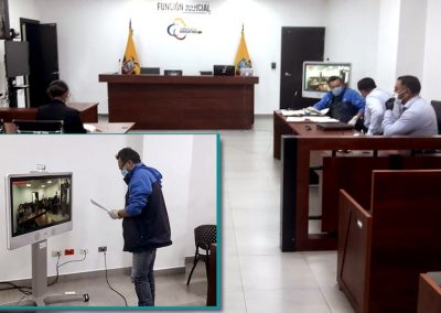 En Pichincha se realizan las audiencias, vía telemática