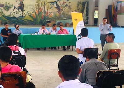 El defensor público de Pastaza, Ángel Siguencia, dicta charla preventiva sobre Violencia de Género.