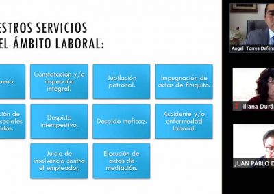 El Defensor Público comparece ante el Grupo Parlamentario por los Derechos de los Trabajadores y Seguridad Social.