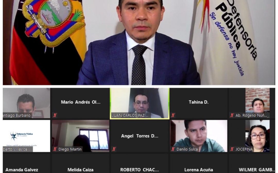 Defensoría Pública no suspendió sus servicios en la emergencia sanitaria