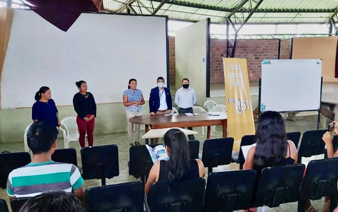 Jóvenes se capacitan sobre servicios de la Defensoría Pública en violencia de género