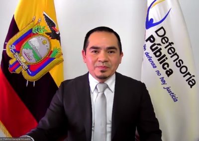 El Defensor Público General, durante la inauguración del “Primer Concurso de Derecho de Familia Inter- Consultorios Jurídicos Gratuitos”