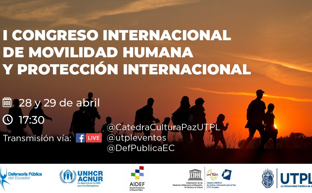 PRIMER CONGRESO INTERNACIONAL DE MOVILIDAD HUMANA SE REALIZARÁ EL 28 Y 29 DE ABRIL